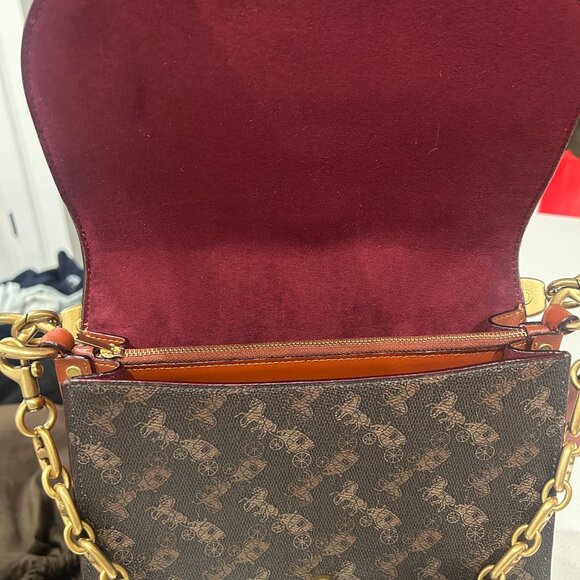 COACH Beat Shoulder Bag In Signature Canvas With Horse And Carriage Print - Picture 6 of 14